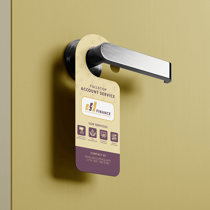 Productfoto van Aangepaste hoteldeurhangers en niet storen bordjes; met veilige toegangscontrole; voor toepassingen met Kunststof kaarten.