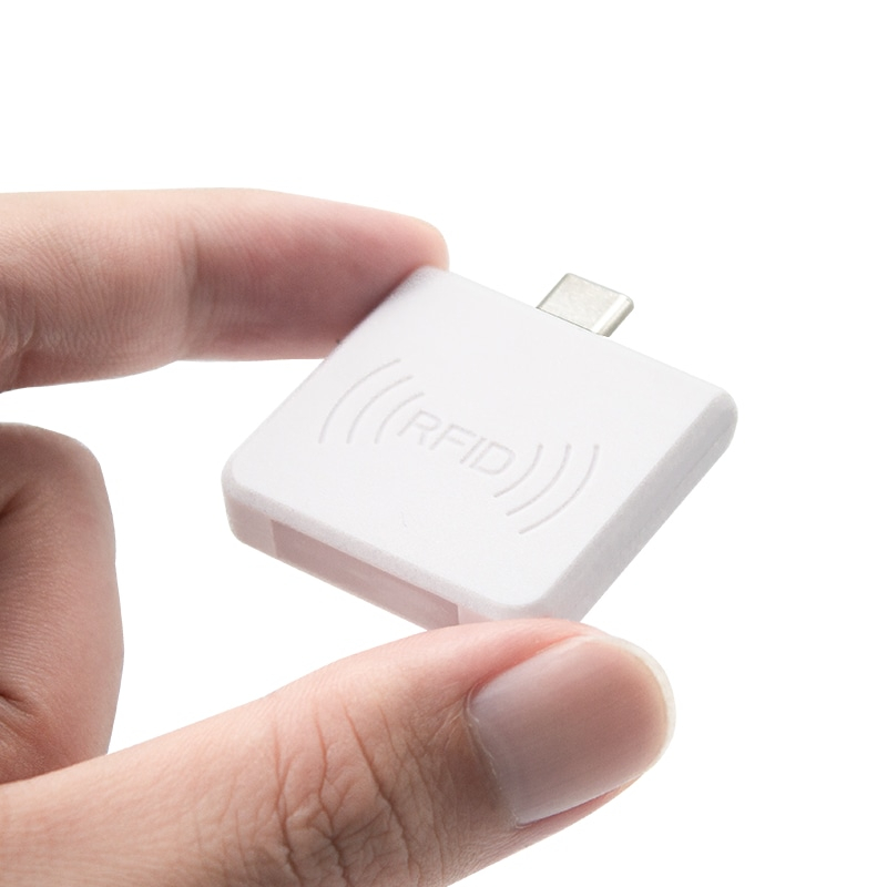Type-C MIFARE-lezers voor Android-systemen; met waterdichte behuizing; voor kopers die oplossingen met 13.56MHz HF RFID-lezers vergelijken.