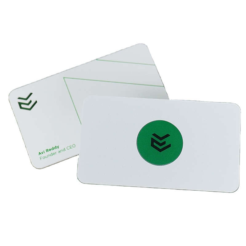 Roestvrijstalen NFC metalen visitekaartjes voor veilige toegangscontroletoepassingen.