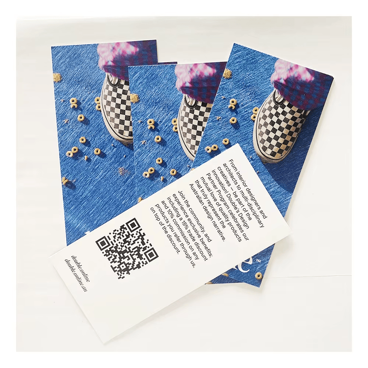 Babyshower-bedankkaarten geproduceerd voor een zakelijke bulkbestelling.