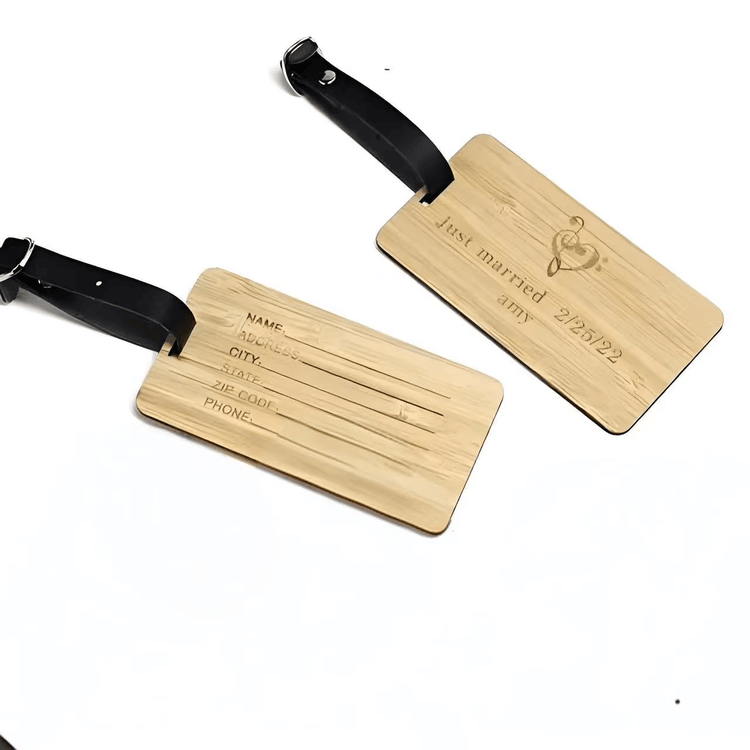 Productfoto van Op maat gemaakte zwarte walnoot houten visitekaartjes; met antenne-indeling; voor toepassingen met Houten kaarten.