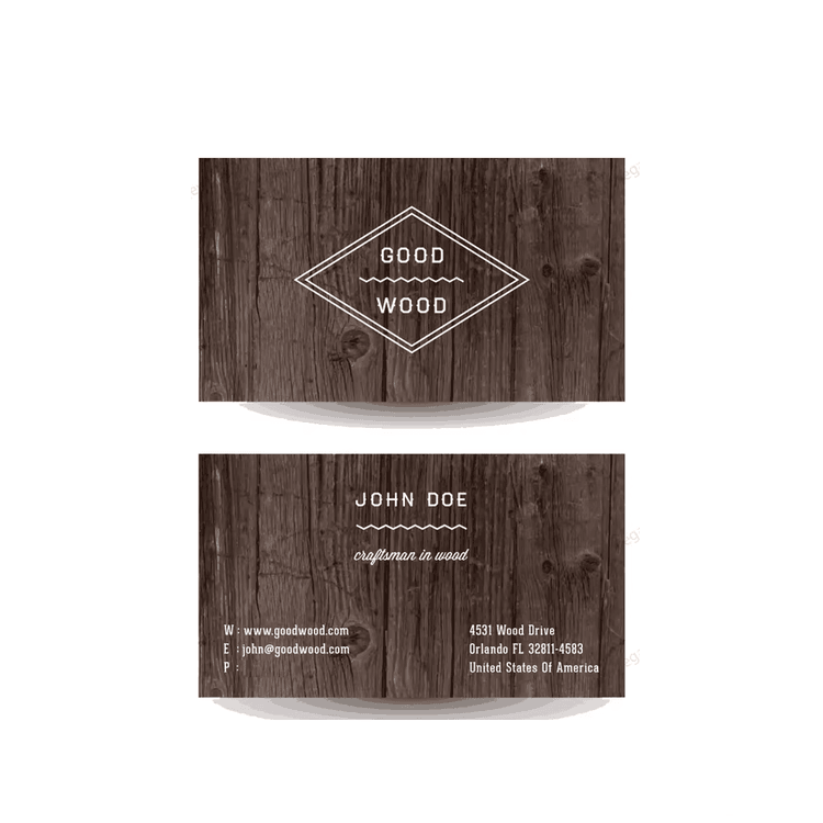 RFID houten visitekaartjes voor NFC-gebruik met bedrukte logo-afwerking voor houten kaartprojecten.