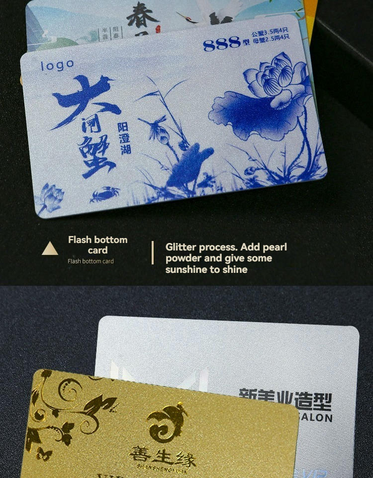 Aangepaste plastic VIP-kaarten voor premium ledenprogramma's weergegeven met een duidelijk aangepast ontwerp voor Plastic Cards toepassingen.
