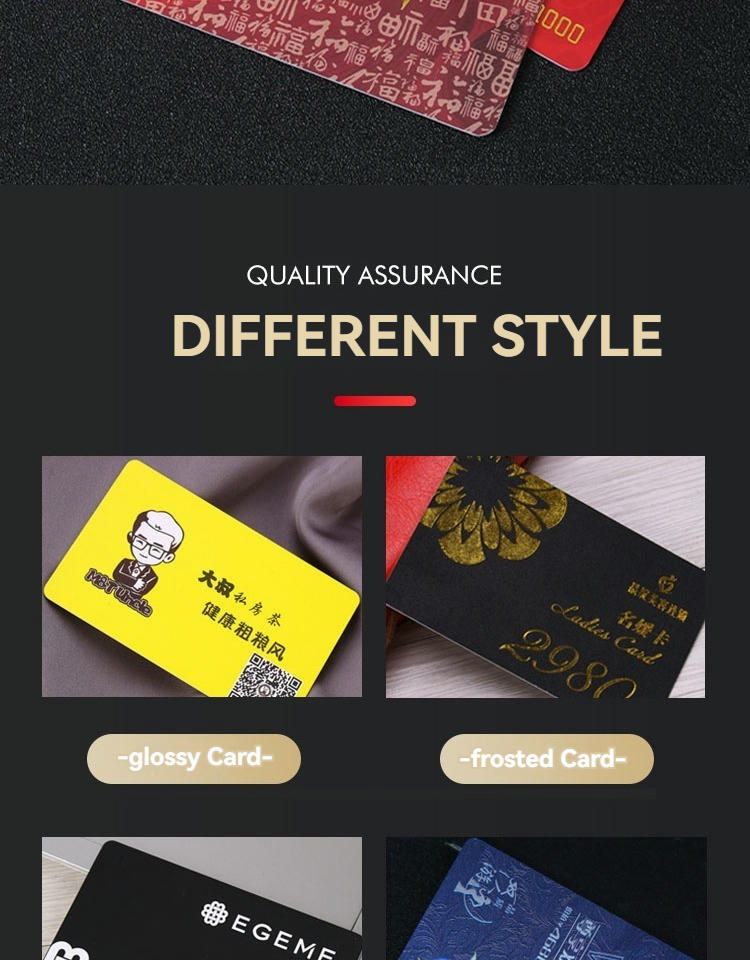 Aangepaste plastic VIP-kaarten voor premium ledenprogramma's weergegeven vanuit een duidelijk vooraanzicht voor Plastic Cards toepassingen.