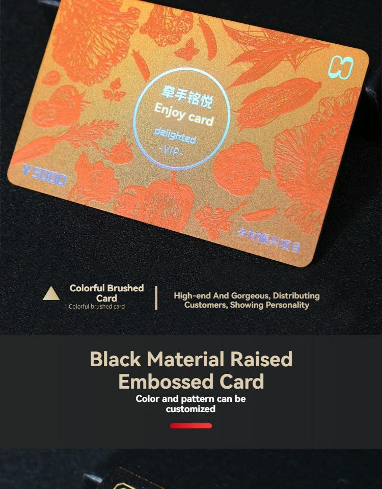 Deze afbeelding toont aangepaste plastic VIP-kaarten voor premium ledenprogramma's bij productvergelijking voor Plastic Cards toepassingen.