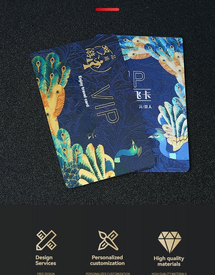 Aangepaste plastic VIP-kaarten voor premium ledenprogramma's weergegeven met aandacht voor veilige toegangscontrole voor Plastic Cards projecten.