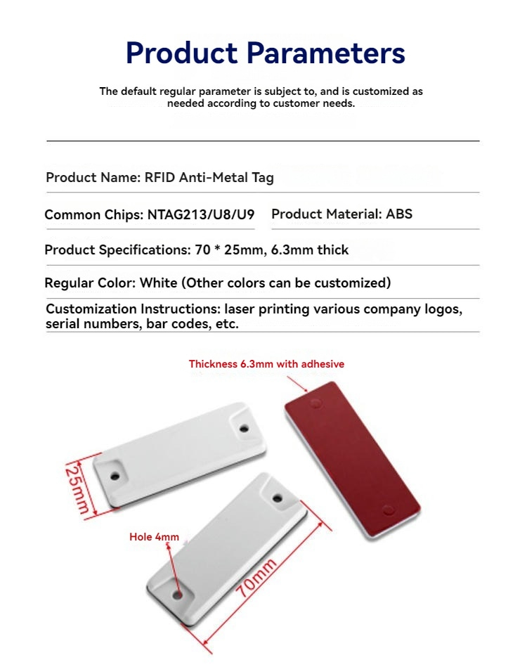 ABS RFID-tags voor IT-assets en toegangsbeheer toegepast voor containertracking en assetbeheer.