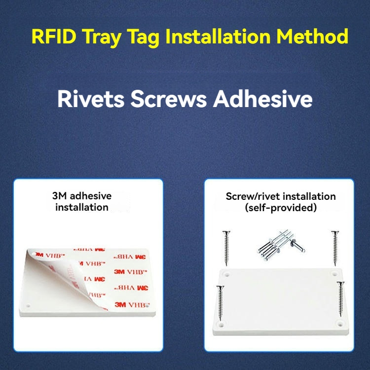 ABS On-Metal RFID-tag voor metalen assettracking met gedetailleerd lasersnijwerk.