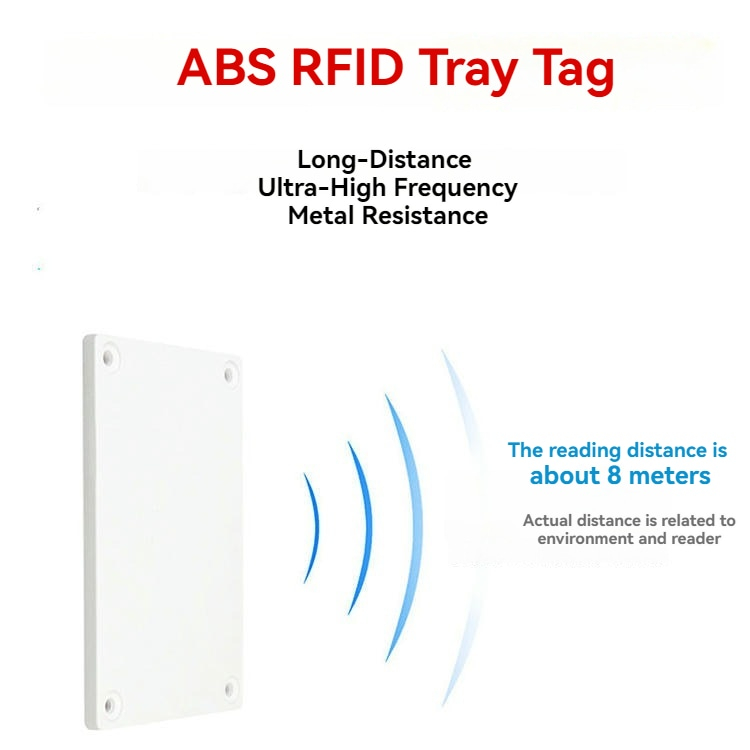 ABS On-Metal RFID-tag voor metalen assettracking met hoogwaardige oppervlakteafwerking.