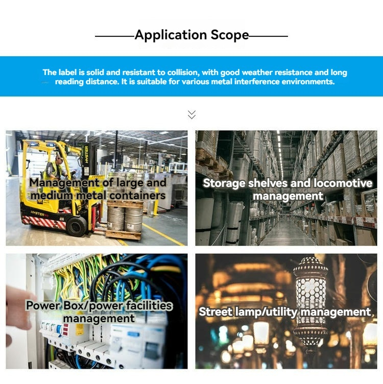 ABS On-Metal RFID-tag voor industriële assettracking toepassingen.