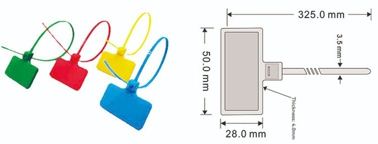 Duurzame RFID-kabelbindertag voor betrouwbare identificatie in veeleisende omgevingen.