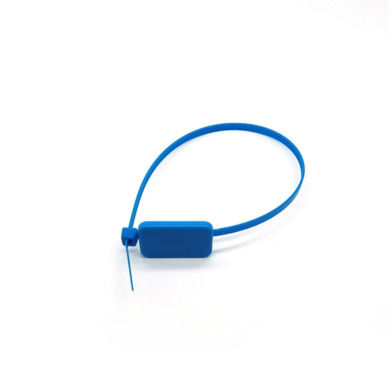 Zijaanzicht van de RFID-kabelbindertag met ABS-behuizing.