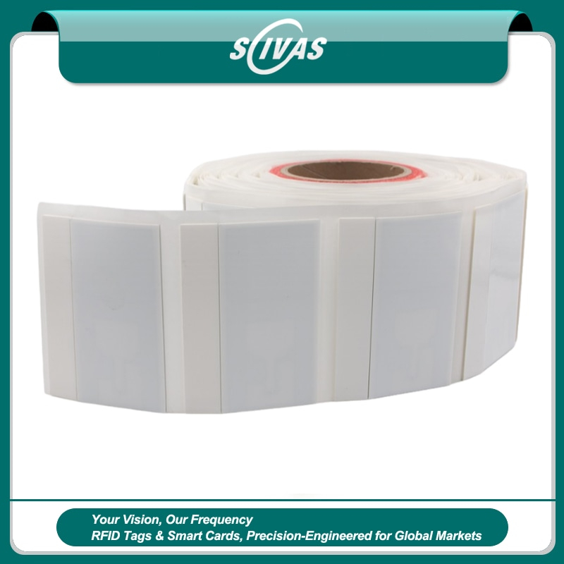 Productfoto van Flexibele UHF RFID-label voor metalen assets; met lasergesneden detail; voor toepassingen met Flexibel op metaal UHF RFID-tags.