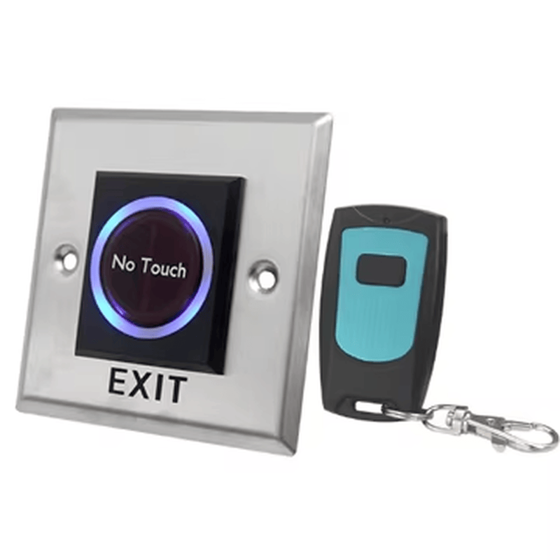 Productfoto van Infrarood uitgangsknoppen voor contactloos openen; met detailweergave; voor toepassingen met Afsluitknoppen.