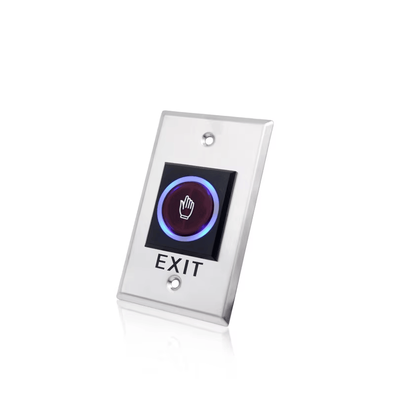 Productfoto van Contactloze infrarood uitknop met dubbele LED; met contactloos scannen; in de categorie Afsluitknoppen.