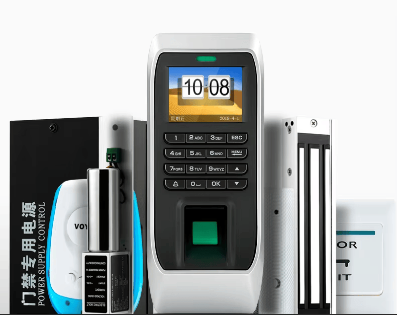 Productfoto van Vingerafdruk liftterminal met USB-registratie; met waterdichte behuizing; voor toepassingen met Biometrische toegangscontroleterminals.