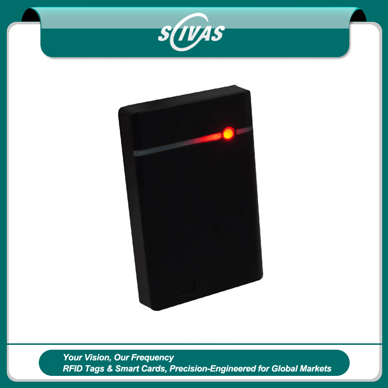 Productfoto van 13.56MHz Wiegand RFID-toegangslezer voor deuren; met beveiligingssysteem; voor toepassingen met RFID Toegangslezers.