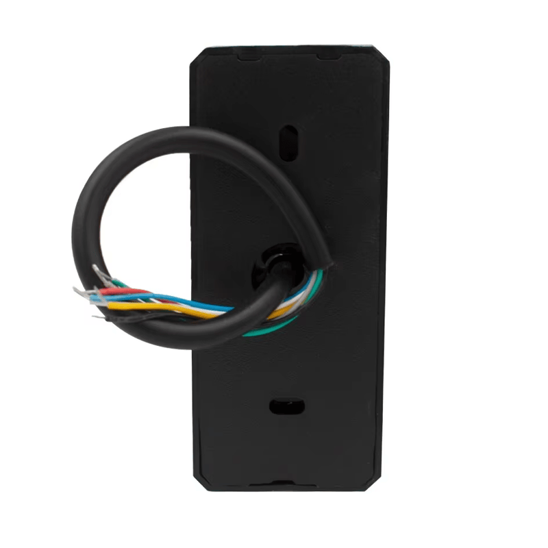 Productfoto van RFID Wiegand kaartlezer voor toegangscontrole; met bedrukt logo; in de categorie RFID Toegangslezers.