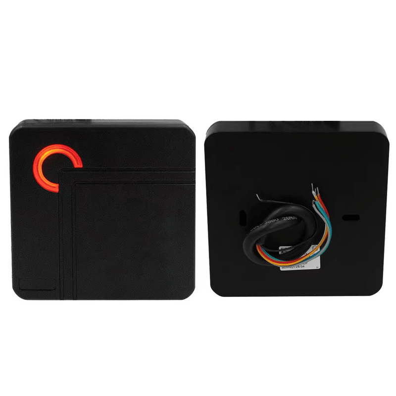 Wiegand RFID-toegangslezer voor veilige deurtoegang met installatievoorbeeld binnen de categorie RFID-toegangslezers.
