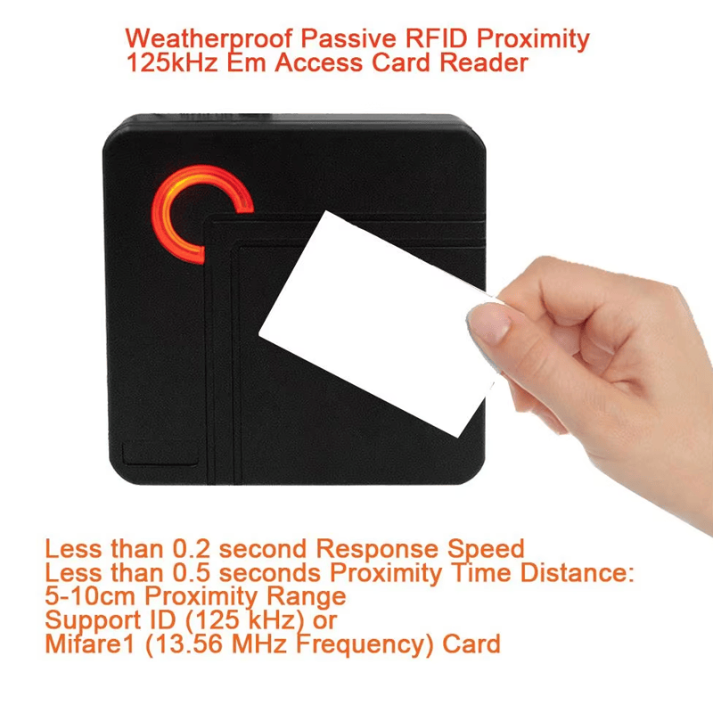 Productfoto van Wiegand RFID-toegangslezer voor deurbeveiliging; met ontwerp voor wandmontage; in de categorie RFID Toegangslezers.