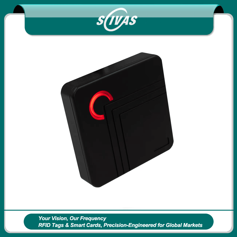 Productfoto van Wiegand RFID-toegangslezer voor deurbeveiliging; met waterdichte behuizing; voor toepassingen met RFID Toegangslezers.