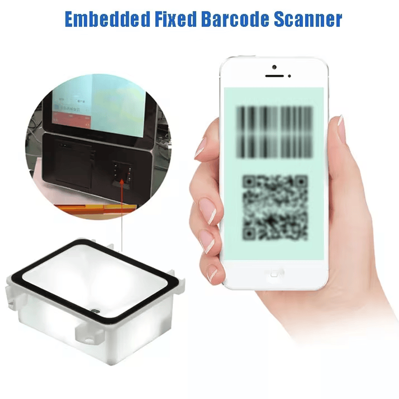 Productfoto van QR-code toegangslezer met SDK en RFID-kaarten; met materiaalafwerking; voor toepassingen met QR Codetoegangslezers.
