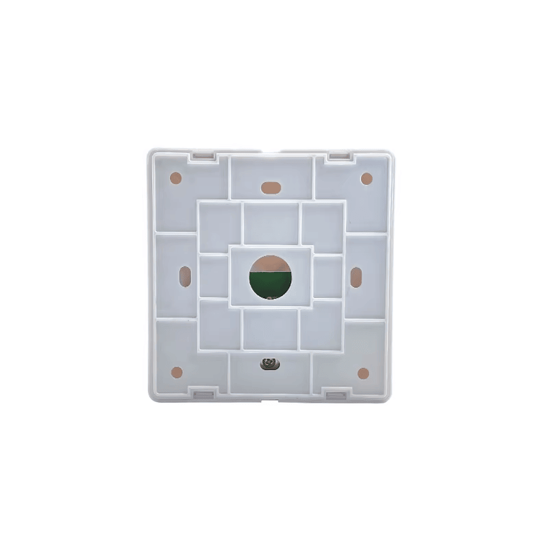 Close-up van de opname van het gevoelige microswitch-mechanisme in de ZY-TK512 exit-knop af met consistente tactiele feedback en lange levensduur.