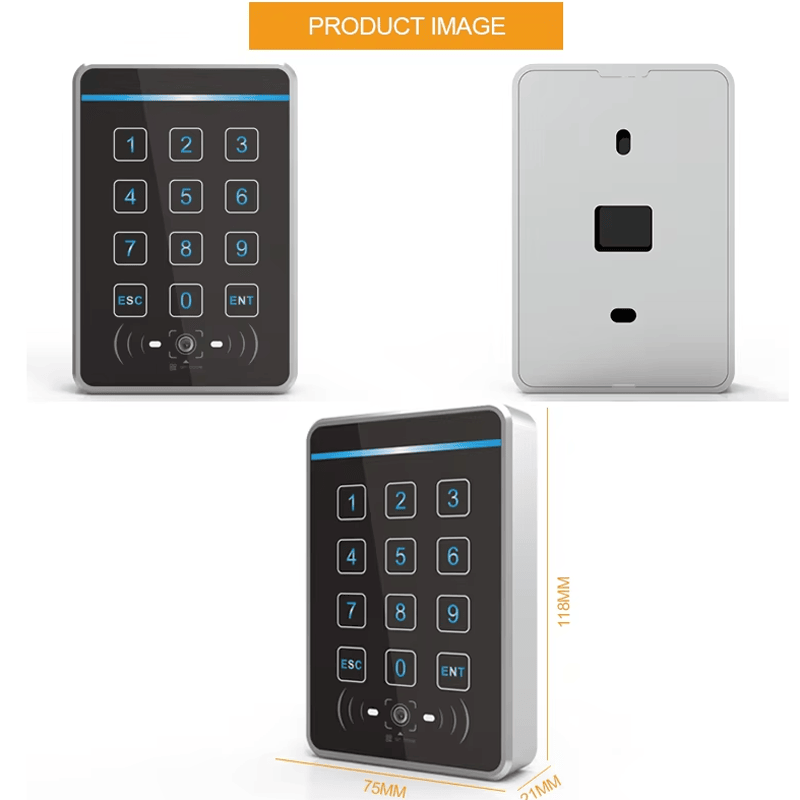 De R60 QR code toegangscontrole lezer kit bevat de standalone controller unit en een 8P verbindingskabel voor systeemintegratie